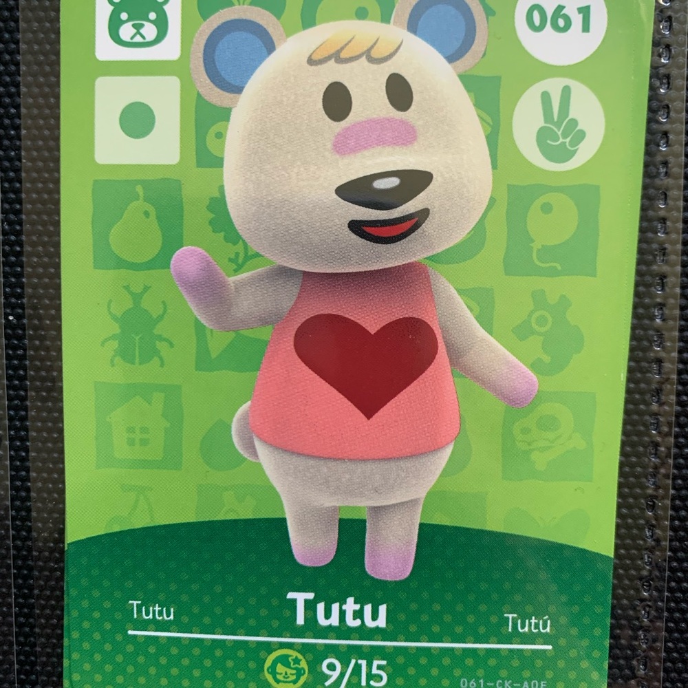 Tutu 061 - Nintendo Animal Crossing amiibo card